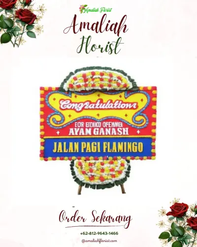 Bunga Papan Congratulation di Bunga Mekar